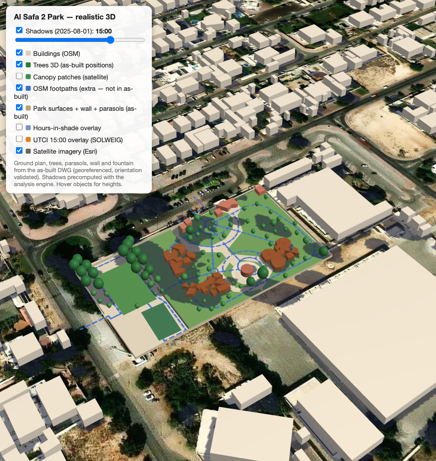 3D park model